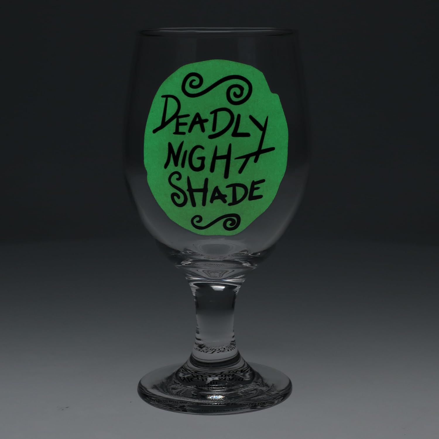 Paladone ETRANGE Noel DE Monsieur Jack - Deadly Night Shade - Verre GITD 350ml