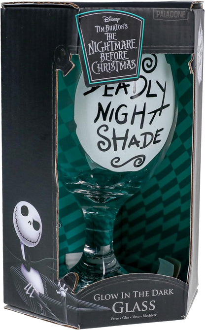 Paladone ETRANGE Noel DE Monsieur Jack - Deadly Night Shade - Verre GITD 350ml