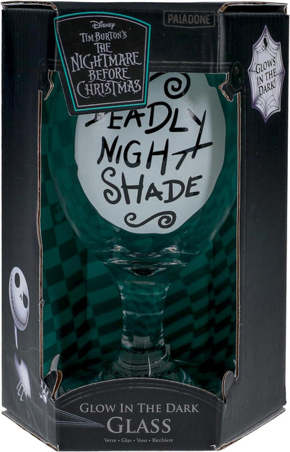 Paladone ETRANGE Noel DE Monsieur Jack - Deadly Night Shade - Verre GITD 350ml