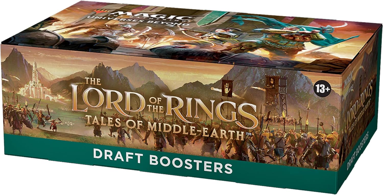 Magic: The Gathering The Lord of The Rings: Tales of Middle-Earth Draft Booster Box - 36 Packs + 1 Box Topper Card