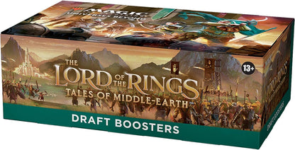 Magic: The Gathering The Lord of The Rings: Tales of Middle-Earth Draft Booster Box - 36 Packs + 1 Box Topper Card