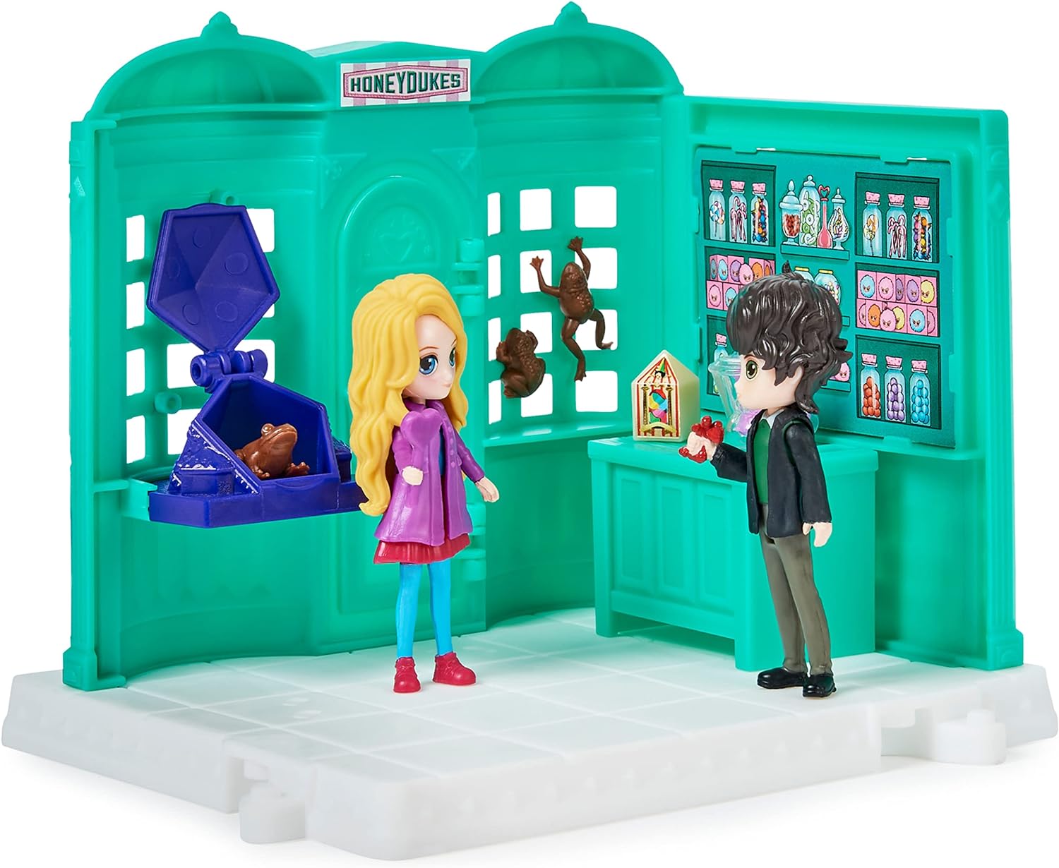Wizarding World Harry Potter, Magical Minis Hogwarts Express Train Toy Playset with 2 Exclusive Figures, Kids’ Toys for Ages 6 and up & Harry Potter, Magical Minis Honeydukes Sweet Shop + Magical Mini
