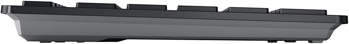 CHERRY KW 9200 MINI, compact multi-device keyboard for up to 4 devices, British layout (QWERTY), choice of connection via Bluetooth®, RF or cable, rechargeable, black