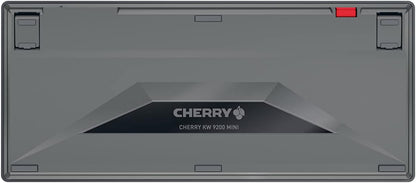 CHERRY KW 9200 MINI, compact multi-device keyboard for up to 4 devices, British layout (QWERTY), choice of connection via Bluetooth®, RF or cable, rechargeable, black
