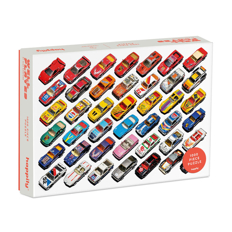 Well Played 1000 Piece Jigsaw Puzzle for Adults | Premium 100% Recycled Board | 1000 Piece Jigsaw Puzzle Featuring 80s & 90s Toyy Cars | Gifts for Car Lovers | Happily Jigsaw Puzzles