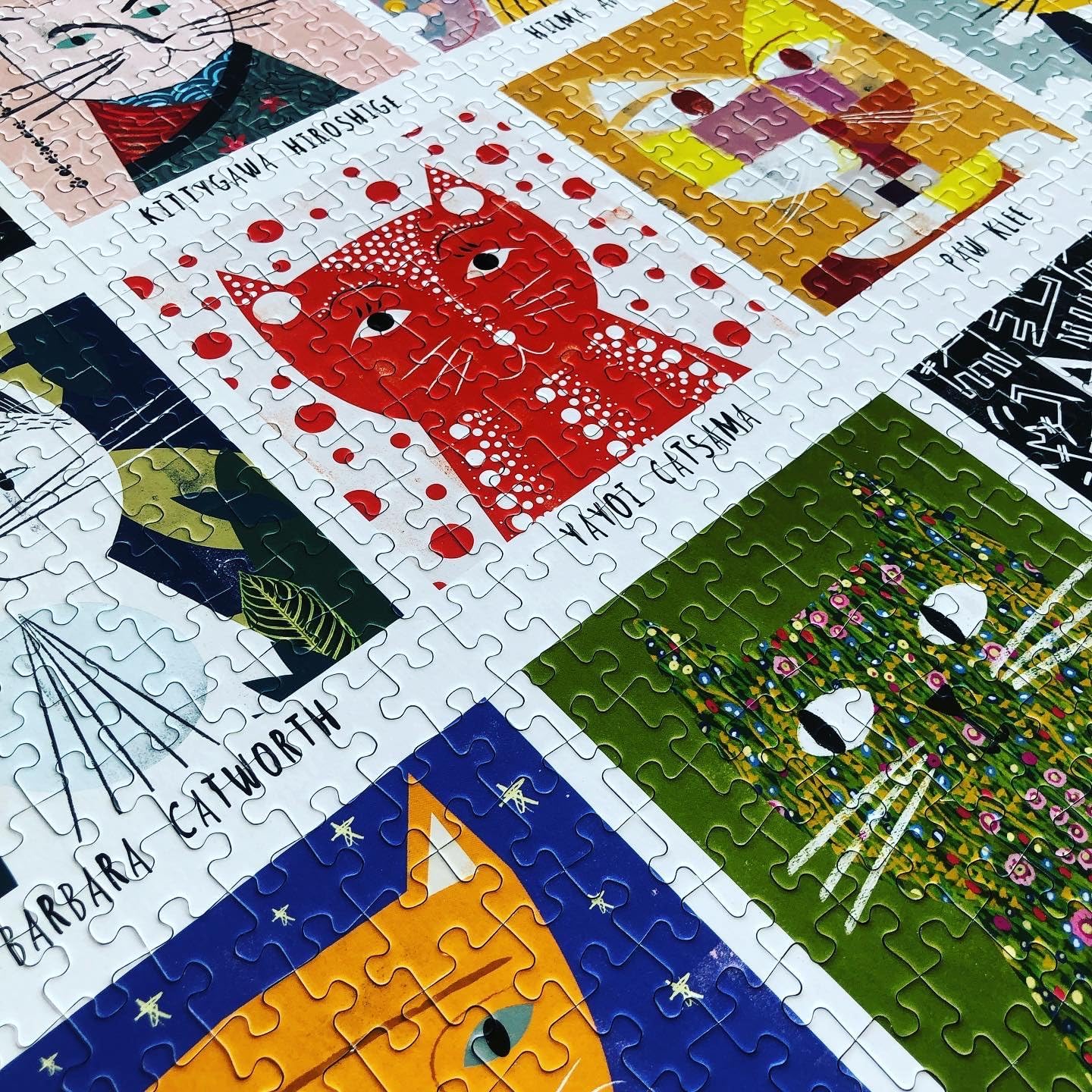 Art Cats 1000 Piece Jigsaw Puzzle for Adults | Premium 100% Recycled Board | 1000 Piece Cat Jigsaw Puzzle | Gift for Cat Lovers | Happily Puzzles
