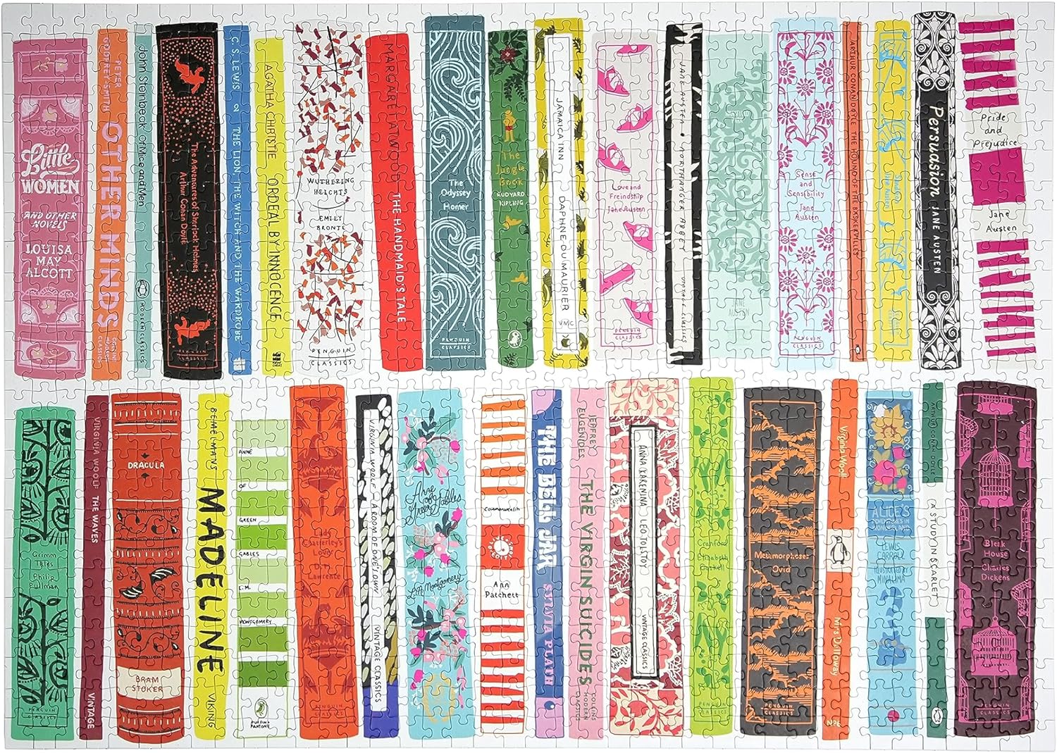 Classic's 1000 Piece Jigsaw Puzzle for Adults | Premium 100% Recycled Board | 1000 Piece Book Cover Jigsaw Puzzle | Gifts for Book Lovers | Happily Jigsaw Puzzles