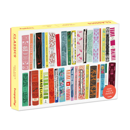Classic's 1000 Piece Jigsaw Puzzle for Adults | Premium 100% Recycled Board | 1000 Piece Book Cover Jigsaw Puzzle | Gifts for Book Lovers | Happily Jigsaw Puzzles