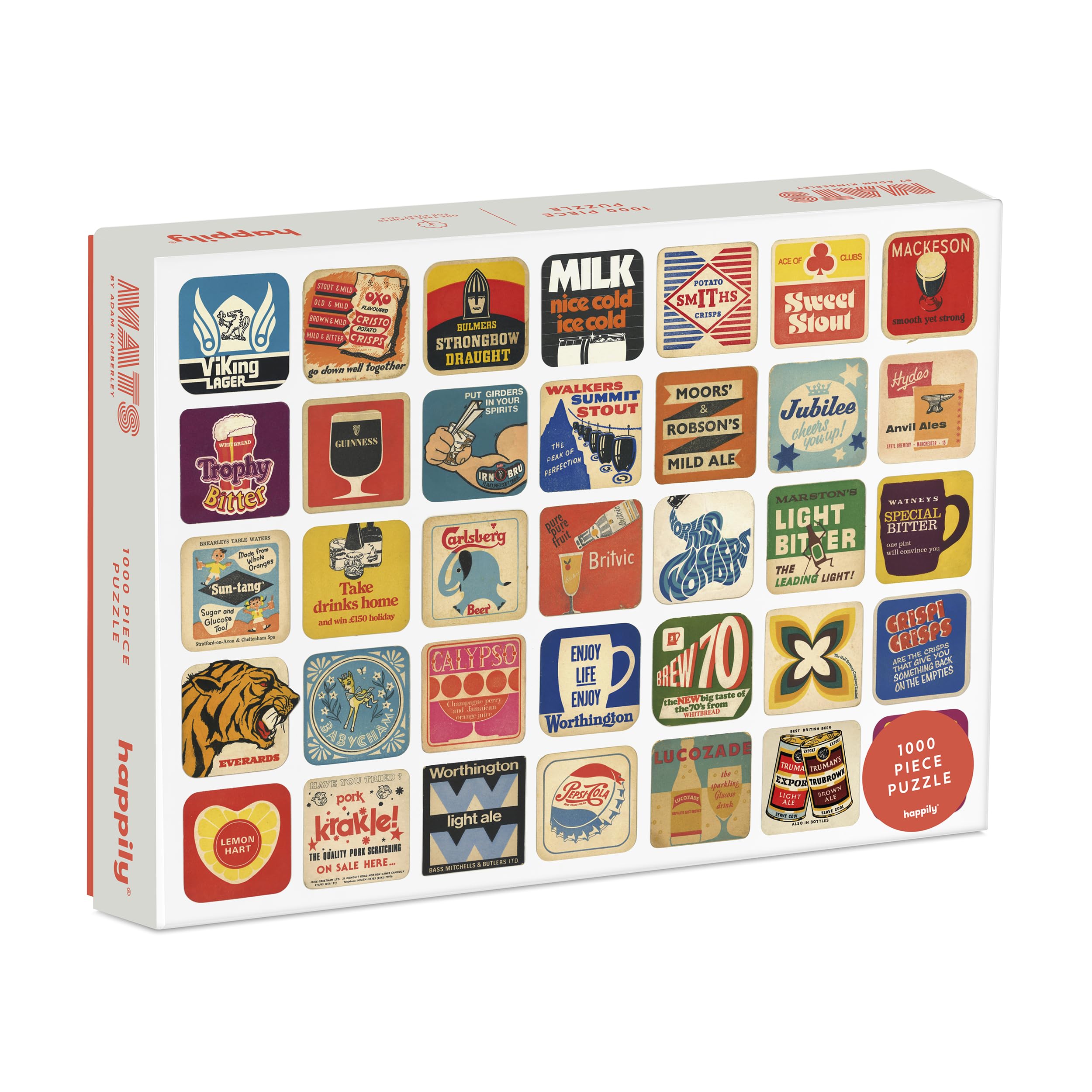 Happily Mats Design 1000 Piece Jigsaw Puzzle
