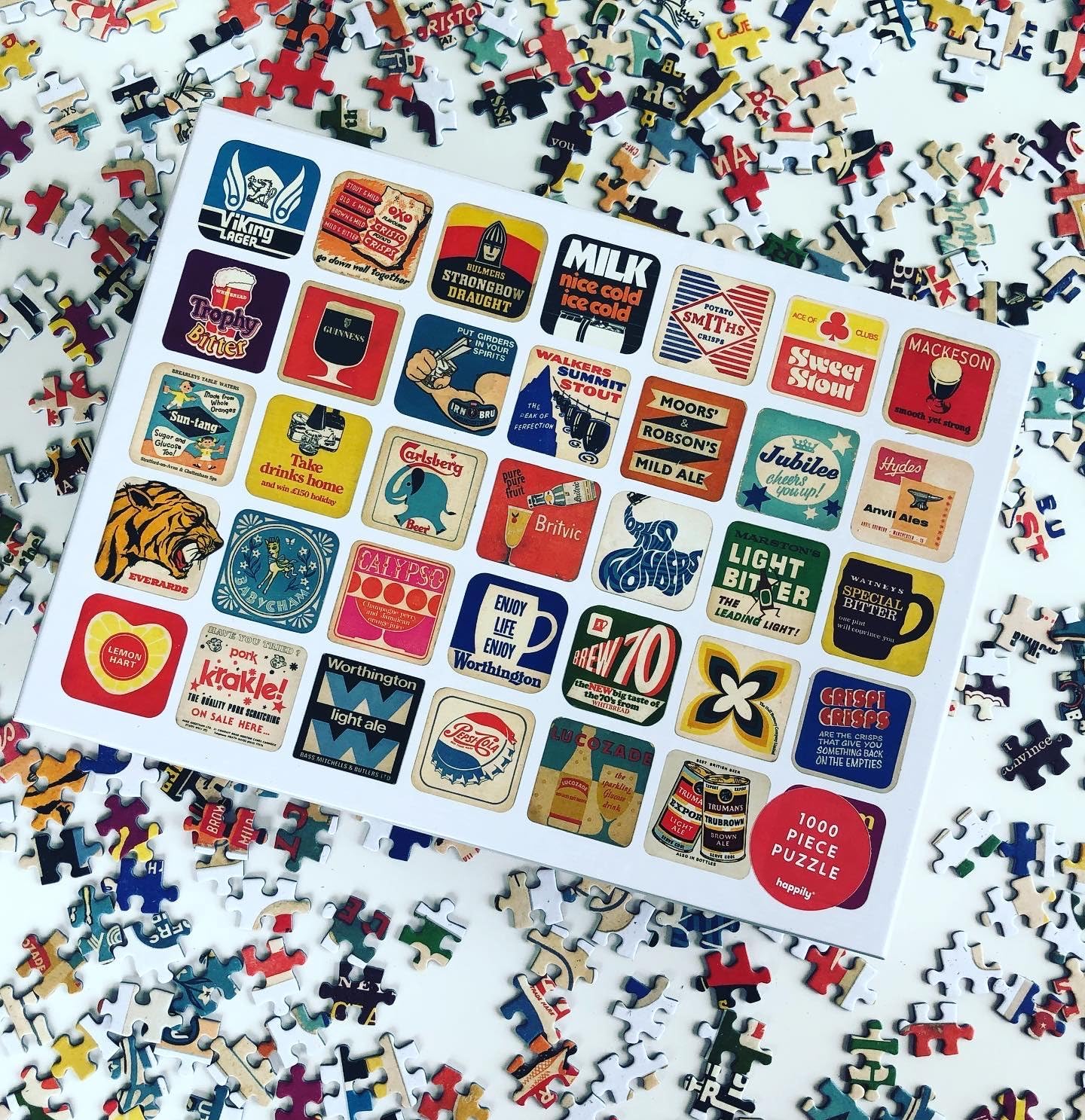Happily Mats Design 1000 Piece Jigsaw Puzzle