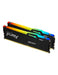 Kingston FURY Beast DDR5 RGB EXPO 64GB (2x32GB) 5600MT/s DDR5 CL36 DIMM Desktop Gaming Memory Kit of 2 - KF556C36BBEAK2-64 Kit of 2 64GB AMD EXPO Certified