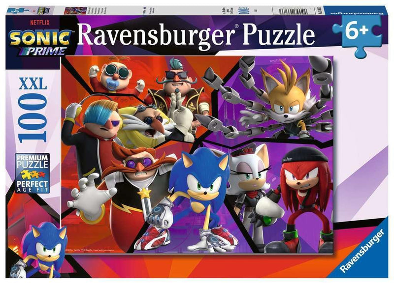 Ravensburger Sonic Prime Jigsaw Puzzle for Kids Age 6 Years Up - 100 Pieces XXL