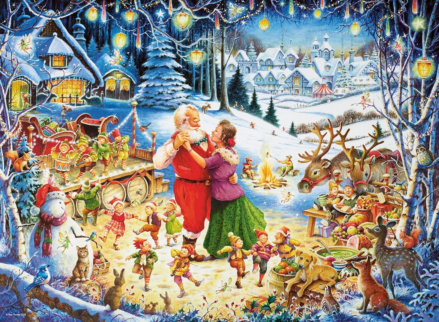 Ravensburger 17557 Roy Trower Christmas Collection No.2-4x 500 Piece Jigsaw Puzzles for Adults and Kids Age 10 Years Up