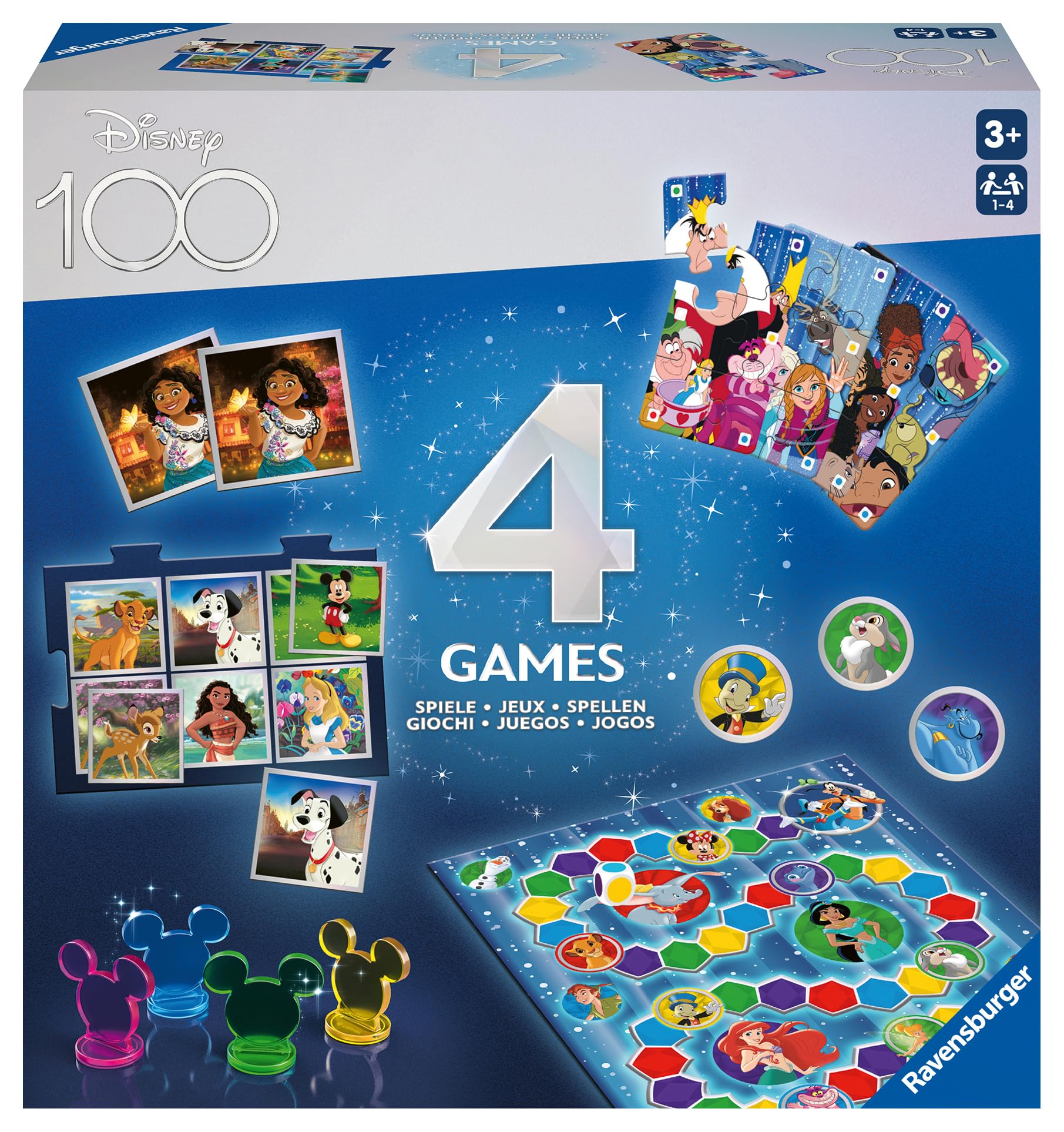 Disney 100 4-in-1 - Bordspel (6013411
