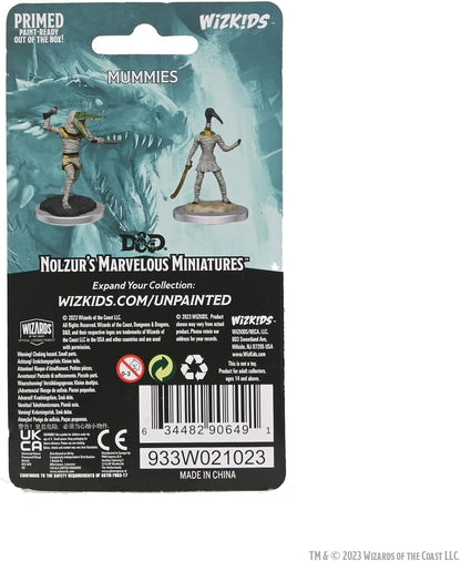 WizKids D&D Nolzur's Marvelous Miniatures: Mummies Unpainted Dungeons and Dragons Miniatures