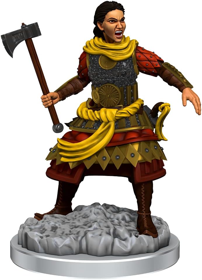 WizKids D&D Nolzur's Marvelous Miniatures: Human Fighters Unpainted Dungeons and Dragons Miniatures