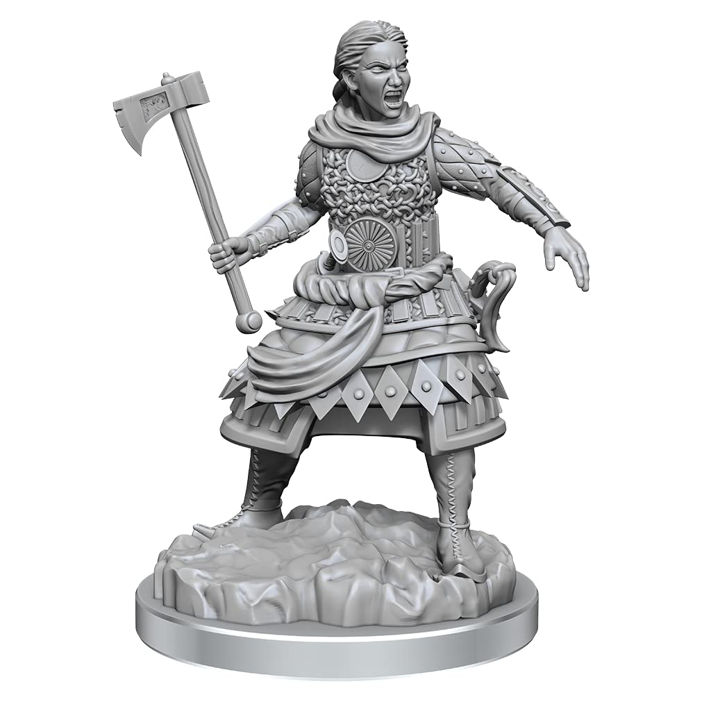 WizKids D&D Nolzur's Marvelous Miniatures: Human Fighters Unpainted Dungeons and Dragons Miniatures