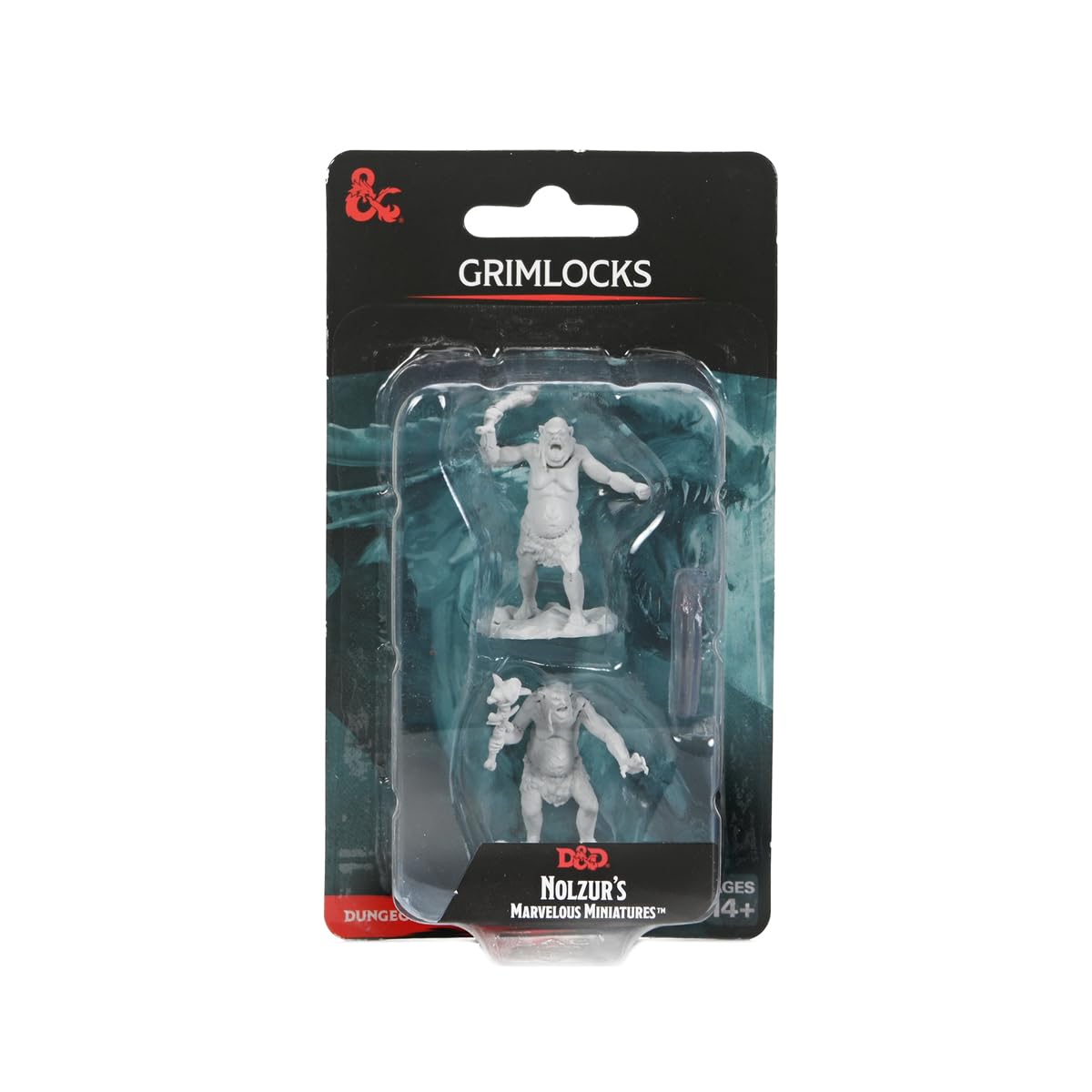 WizKids D&D Nolzur's Marvelous Miniatures: Grimlocks Unpainted Dungeons and Dragons Miniatures