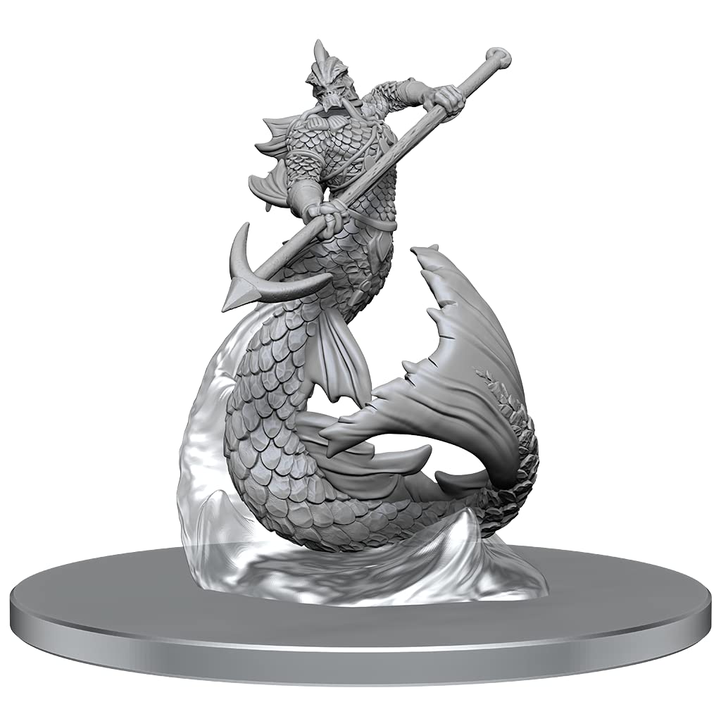 WizKids D&D Nolzur's Marvelous Miniatures: Merrow Unpainted Dungeons and Dragons Miniatures
