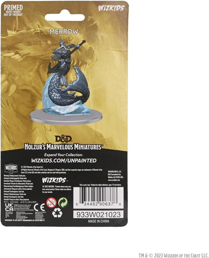 WizKids D&D Nolzur's Marvelous Miniatures: Merrow Unpainted Dungeons and Dragons Miniatures