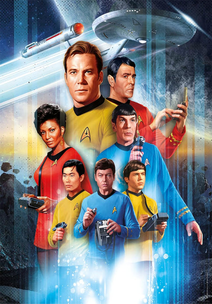 Clementoni 35142 Star Trek 500 Pieces, Jigsaw Puzzle for Adults-Made in Italy, Multi-Coloured Puzzle Star Trek 500 Pieces