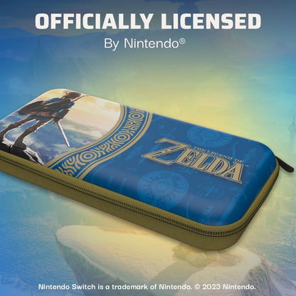 PDP Travel Case Hyrule Blue Hyrule Blue Blue and Yellow