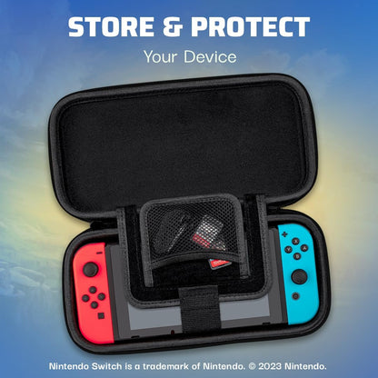 PDP Travel Case Hyrule Blue Hyrule Blue Blue and Yellow