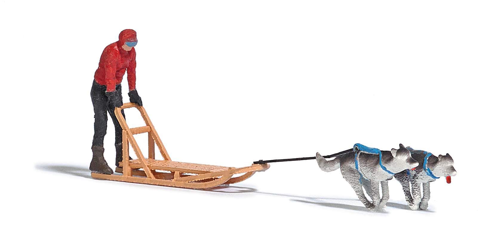 Busch - A-set: Hundeschlitten 1 H0