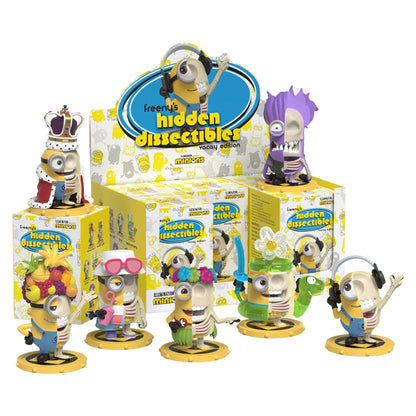 Mighty Jaxx Freeny's Hidden Dissectibles Minions (Vacation Edition) | Blind Box Toy Collectible Figurines | One Pack - Contains One Random Figure