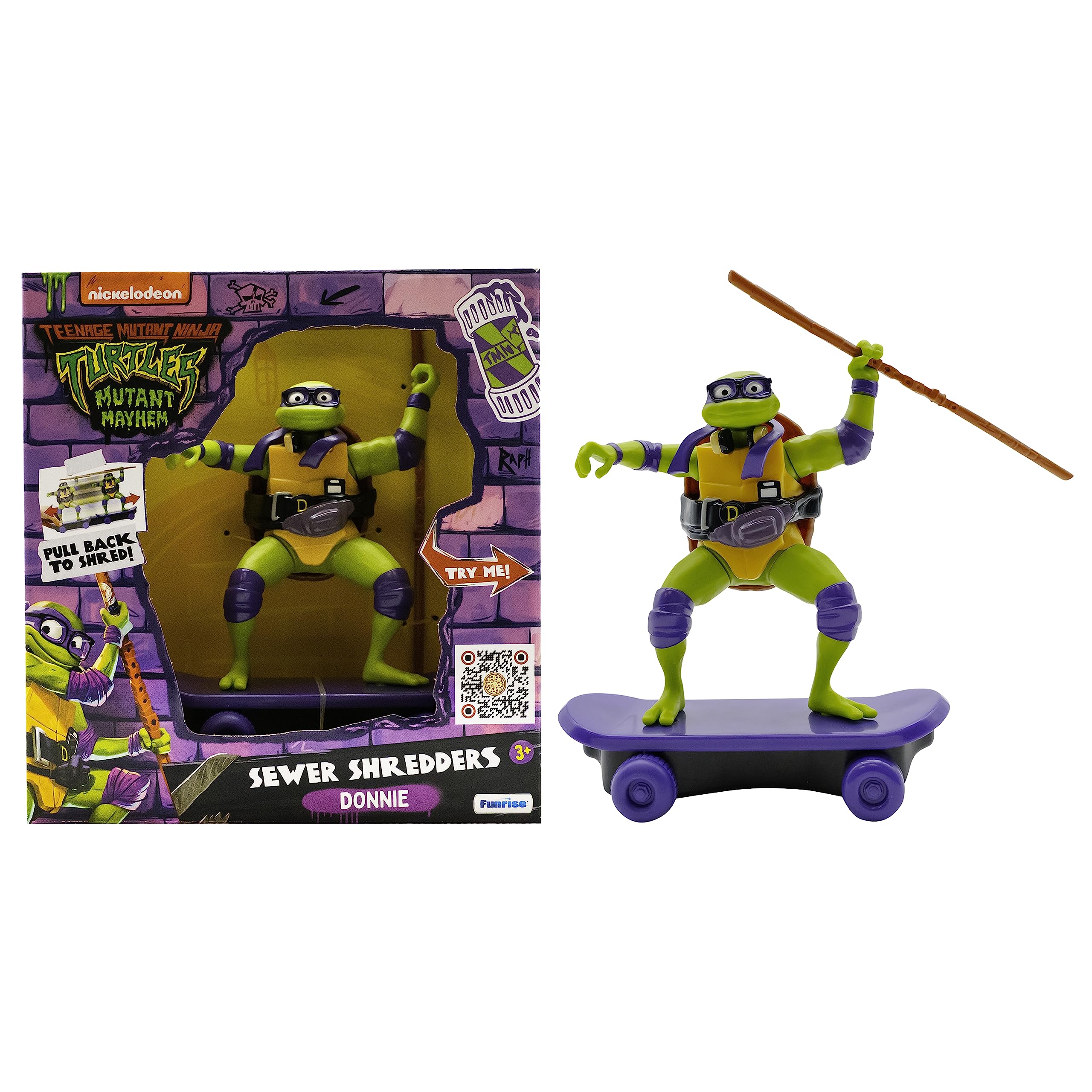 Teenage Mutant Ninja Turtles Mutant Mayhem Sewer Shredders DONNIE