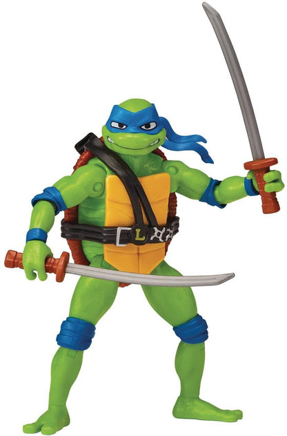 Teenage Mutant Ninja Turtles 83281CO Mutant Mayhem 4.5” Leonardo Basic Action Figure. Ideal Present for Boys 4 to 7 Years and TMNT Fans, Black