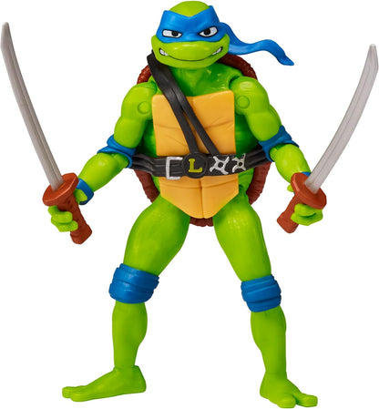 Teenage Mutant Ninja Turtles 83281CO Mutant Mayhem 4.5” Leonardo Basic Action Figure. Ideal Present for Boys 4 to 7 Years and TMNT Fans, Black