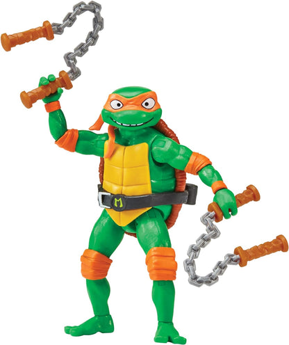 Teenage Mutant Ninja Turtles 83283CO Michaelangelo Mutant Mayhem 4.25-Inch Michelangelo Basic Action Figure. Ideal Present for Boys 4 to 7 Years and TMNT Fans, Black