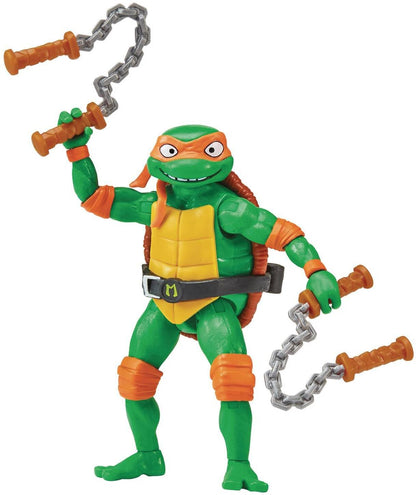 Teenage Mutant Ninja Turtles 83283CO Michaelangelo Mutant Mayhem 4.25-Inch Michelangelo Basic Action Figure. Ideal Present for Boys 4 to 7 Years and TMNT Fans, Black