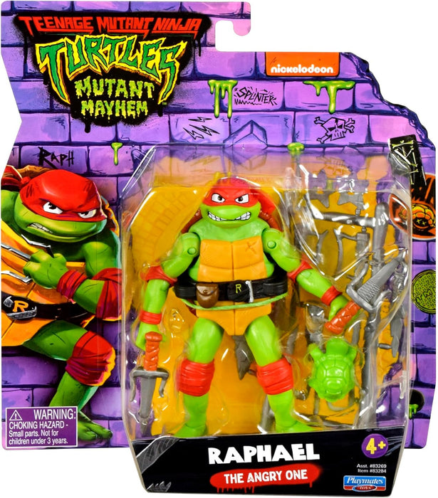 Teenage Mutant Ninja Turtles 83284CO Mutant Mayhem - Figura de acción básica de Raphael de 4.65 Pulgadas, Regalo Ideal para niños de 4 a 7 años y fanáticos de TMNT