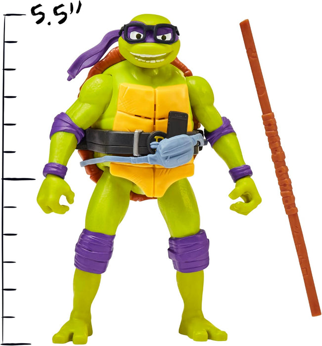 Teenage Mutant Ninja Turtles: Mutant Mayhem 5.5” Donatello Deluxe Ninja Shouts Figure by Playmates Toys