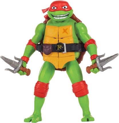 Teenage Mutant Ninja Turtles 83354CO Mutant Mayhem 5.5-Inch Raphael Deluxe Ninja Shouts Figure. Ideal Present for Boys 4 to 7 Years and TMNT Fans, Multi