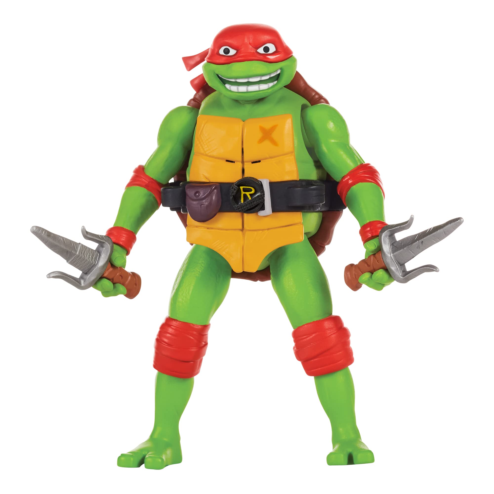 Teenage Mutant Ninja Turtles 83354CO Mutant Mayhem 5.5-Inch Raphael Deluxe Ninja Shouts Figure. Ideal Present for Boys 4 to 7 Years and TMNT Fans, Multi