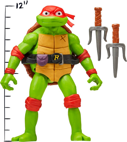 Teenage Mutant Ninja Turtles 83404CO Mutant Mayhem Giant Raphael 12-Inch Action Figure. Ideal Present for Boys 4 to 7 Years and TMNT Fans, Multi-Colored