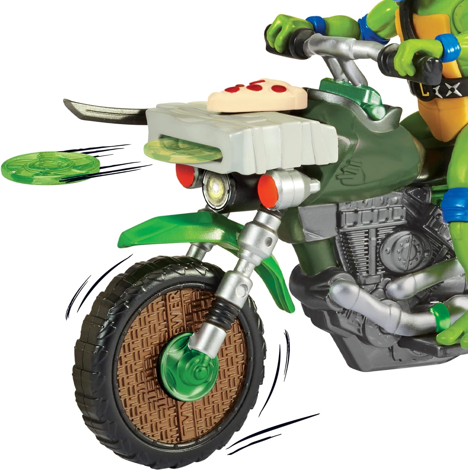 Teenage Mutant Ninja Turtles 83431CO Mutant Mayhem Ninja Kick Cycle mit exklusiver Leonardo Figur Jungen von 4 bis 7 Jahren und TMNT Fans