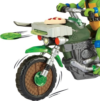 Teenage Mutant Ninja Turtles 83431CO Mutant Mayhem Ninja Kick Cycle mit exklusiver Leonardo Figur Jungen von 4 bis 7 Jahren und TMNT Fans