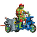 Teenage Mutant Ninja Turtles 83432CO Mutant Mayhem - Ciclo de Batalla con Figura Exclusiva de Raphael. Regalo Ideal para niños de 4 a 7 años y fanáticos de TMNT