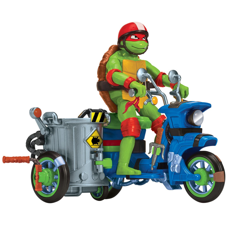 Teenage Mutant Ninja Turtles 83432CO Mutant Mayhem - Ciclo de Batalla con Figura Exclusiva de Raphael. Regalo Ideal para niños de 4 a 7 años y fanáticos de TMNT