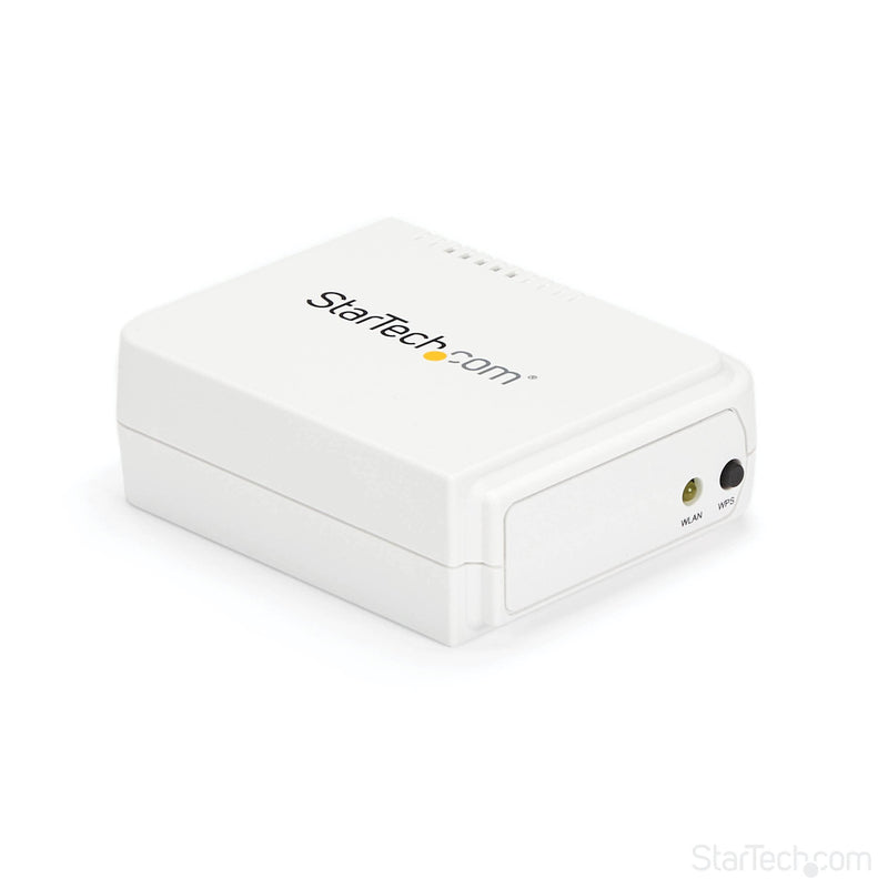 StarTech.com 1 Port USB Wireless N Network Print Server with 10/100 Mbps Ethernet Port - 802.11 b/g/n - Wireless USB 2.0 Print Server (PM1115UWEU