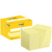 Post-it Notes Canary Yellow, Pack of 12 Pads, 100 Sheets per Pad, 76 mm x 102 mm, Yellow Color - Self-stick Notes For Note Taking, To Do Lists & Reminders