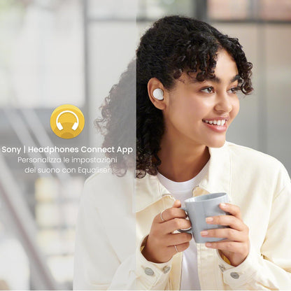 Sony WF-C500 True Wireless Headphones - Up to 20 hours battery life with charging case - Voice Assistant compatible - Built-in mic for phone calls - Reliable Bluetooth® connection