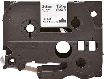 Brother Tze-CL6 Cleaning Tape Cassette, Black on White, 36mm (W), 100 x Uses, Brother Genuine Supplies