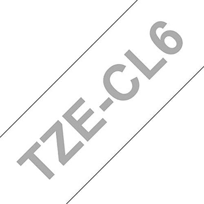 Brother Tze-CL6 Cleaning Tape Cassette, Black on White, 36mm (W), 100 x Uses, Brother Genuine Supplies