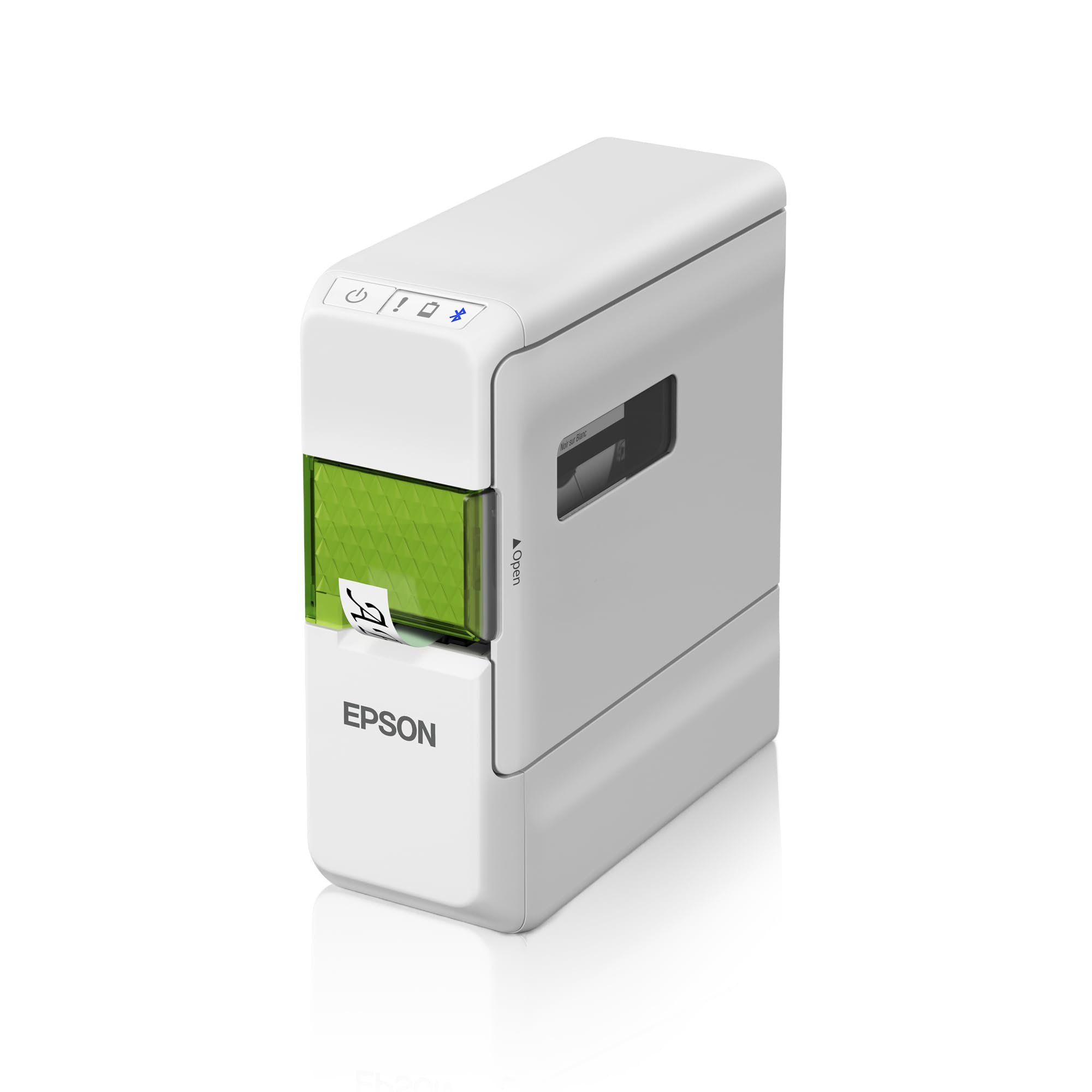 Epson LW-C410 LabelWorks stylish portable printer for home and office, compatible 50 tapes and prints up to 18mm width tapes and ribbon