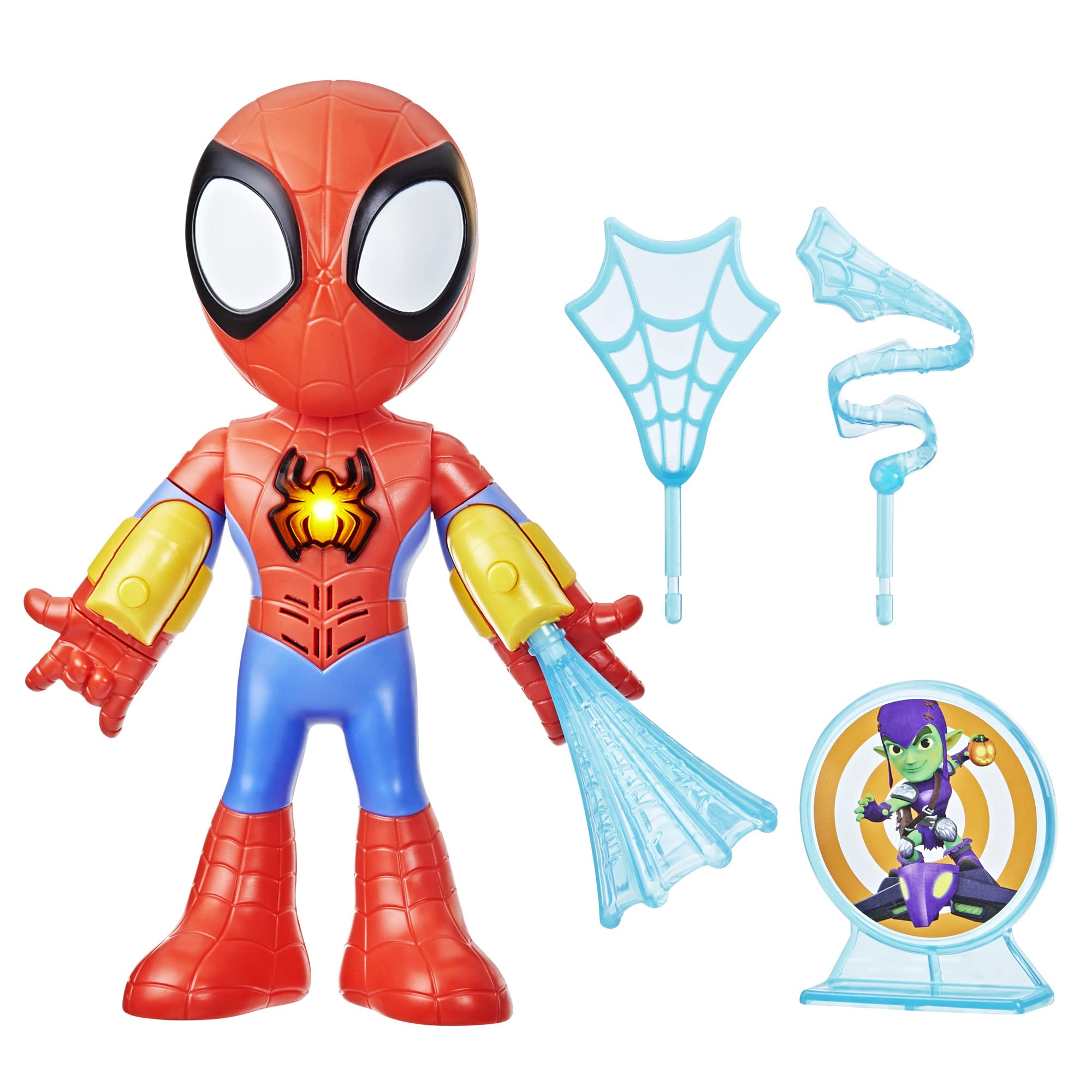 SPIDEY AND HIS AMAZING FRIENDS Marvel elektronischer Spidey, Action-Figur (25 cm), Vorschulspielzeug für Kinder ab 3